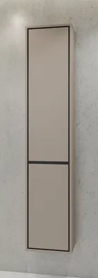 Obrázek produktu pro Vysoká koupelnová skříňka 35 cm AMPHION - congo / černá