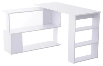 Produktbild von Computertisch - Schreibtisch - Computerarbeitsfläche - Bürotisch - Eckschreibtisch - 360° drehbares Design