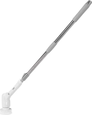 8 in 1 Elektrische Reinigungsbürste Handheld Langer Griff 25W Aufladen Kabelloser Duschschrubber für Wanne Fliesenboden Auto Weiß