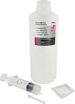 Produktbild von vhbw Nachfülltinte kompatibel mit Canon Pixma G6050, G7050, GM2050, GM4050 Drucker - Refilltinte Dye Magenta, 1000ml