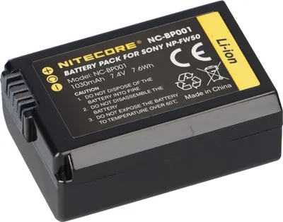 Immagine prodotto di Batteria ricaricabile Nitecore NP-FW50 per fotocamera Sony