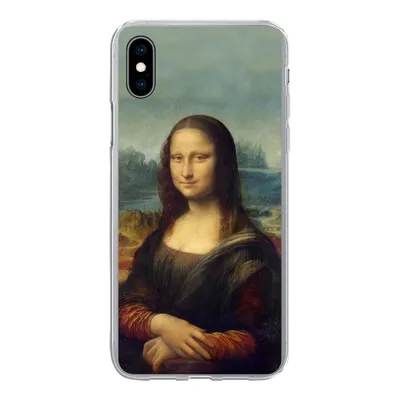 Produktbild von MuchoWow® Handyhülle Schutzhülle Hülle für iPhone Xs Mona Lisa - Da Vinci - Gemälde Silikon Softcase Handy Hülle - Handytasche