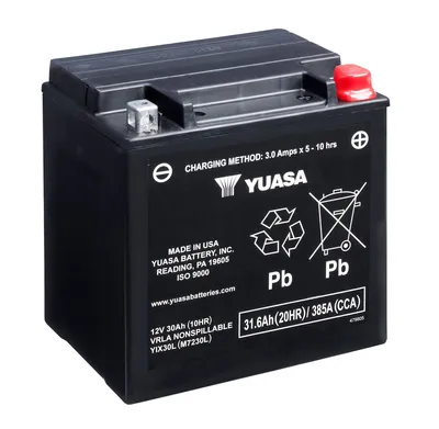 Immagine prodotto di Batteria YUASA YIX30L / YIX30L-BS AGM 12V 30Ah per moto / ATV / Quad, senza manutenzione sigillata e precaricata