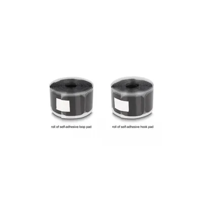 Image de DELOCK Klettpad mit Haft- und Flauschpad 45x50mm L3m schwarz