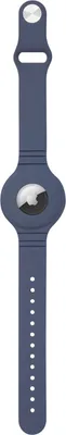 Immagine prodotto di Cinturino di protezione in silicone compatibile con Air Tag Bracciale GPS Anti-Smarrimento Blu Navy