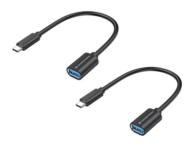 Produktbild von Conceptronic ABBY11B OTG-Adapter für USB-C zu USB-A
