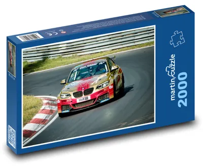 Zdjęcie produktu dla Puzzle 2000 Samochód wyścigowy na torze - martinpuzzle