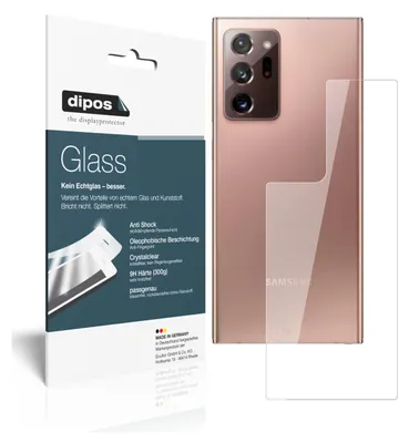 Produktbild von 1x Schutzfolie für Samsung Galaxy Note 20 Rückseite - Anti-Shock 9H Folie dipos Glass Kunststoffglas