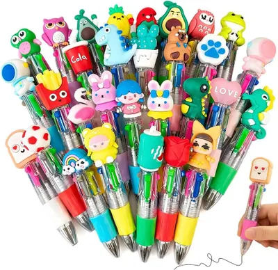 Zdjęcie produktu dla Długopis wielofunkcyjny 4-w-1, mini, końcówka 0,7 mm, 24 sztuki, idealny do szkoły i biura