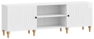 Image de Meuble TV Blanc brillant 150 x 31 x 50 cm Bois d'ingénierie