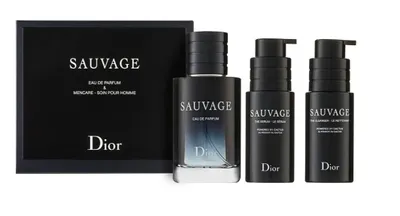 Produktbild von Dior Sauvage Geschenkset Eau de Parfum 60ml/Cleanser 45ml/Serum 45ml