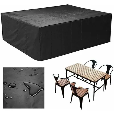 Produktbild von Gartenmöbel Abdeckung für Sitzgruppen Winterfest - 600D Oxford Gewebe, Reißfest & UV-Beständig, Wasserdichte Abdeckhaube 250*200*80cm
