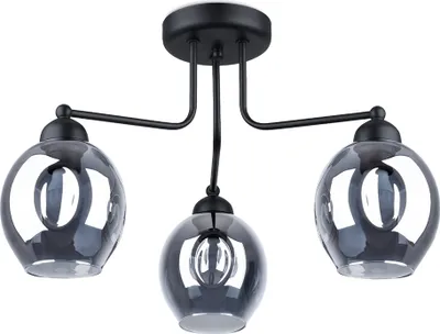 Produktbild von Kronleuchter FILLAN 3 schwarz 3xE27 15W Stahl 36x54x54cm Sollux Lighting