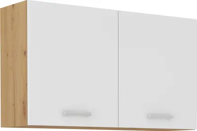 Produktbild von Hängeschrank Buffet Küche Mario 100 Küchenzeile Einbauküche Weiss Eiche Artisan