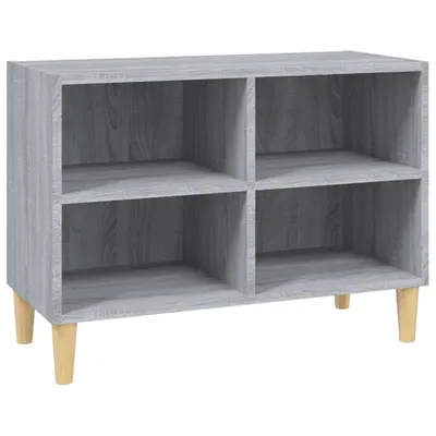 Obrázek produktu pro vidaXL TV skříňka s masivními dřevěnými nohami Grey Sonoma 69,5x30x50 cm