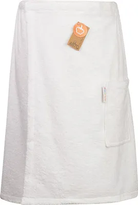 Produktbild von A&R 042.50 | Sauna Kilt Men with Klettverschluß - 65 x 150 cm - Farbe: White - Größe: 65 x 150 cm