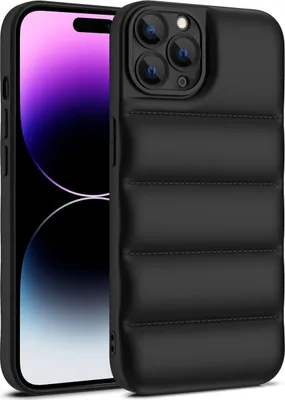 Produktbild von König Design Hülle kompatibel mit Apple iPhone 15 Pro Max Kunststoff Soft Handyhülle - Handy Case Schwarz