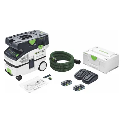 Produktbild von Festool CTLC MINI I-Basic Akku Absaugmobil 36 V ( 2x 18 V ) Staubkl. L + 2x Akku 4,0 Ah + Ladegerät + Systainer