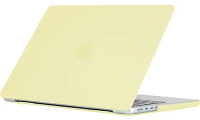 Produktbild von Mobigear Cream Matte Schutzhülle für MacBook Pro 16 Zoll (2021-2026), Hartschale, MacBook Case - Gelb - Modell A2485 / A2780 / A2991 / A3186 / A3428 / A3429