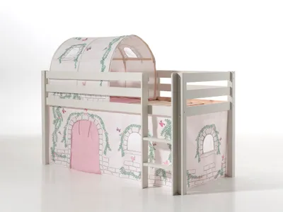 Image de Lit de jeu Pino avec set textile rideau et tunnel "Birdy