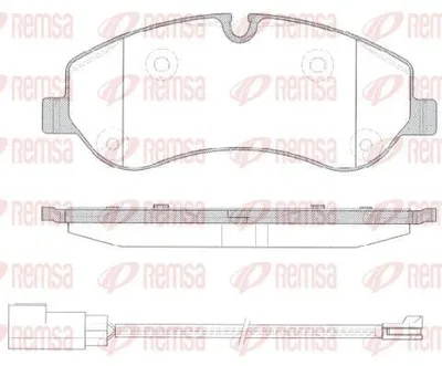 Produktbild von REMSA Bremsbeläge Satz Vorne Bremsklötze für FORD Transit Custom V362 Kastenwagen (FY, FZ) 1520.02