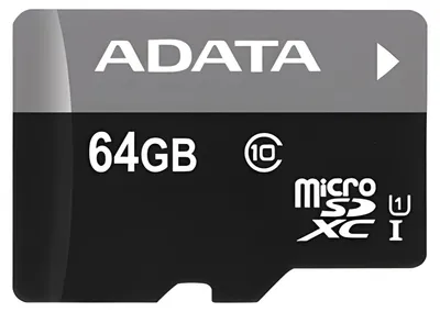 Immagine prodotto di Scheda SD MicroSD 64GB ADATA SDXC (UHS-I Classe 10) m. A. al dettaglio