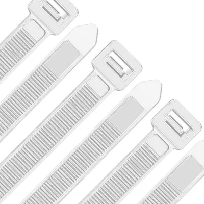 Immagine prodotto di Fascette stringicavo extra resistenti, 1020 mm x 9,0 mm, colore bianco, confezione da 100 pezzi, resistenza alla trazione di 80 kg, resistenti ai raggi UV, in nylon