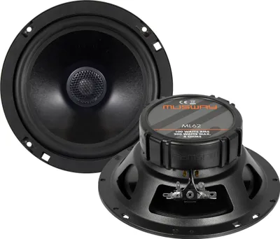 Image de MUSWAY Haut-parleurs coaxiaux 2 voies Kit d'enceintes pour voiture 16,5 cm ML62