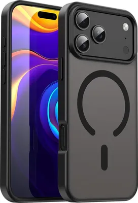 Produktbild von Mobigear Shockproof iPhone 17 Pro Max MagSafe Hülle Hardcase Backcover - Schwarz