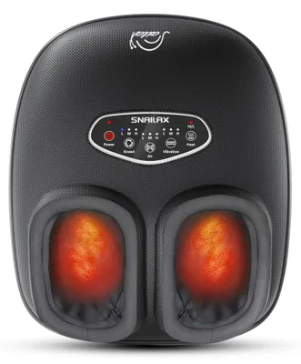 Produktbild von Snailax Shiatsu Fußmassagegerät mit Wärme, für Plantarfasziitis, tiefes Kneten und Vibration, Fußwärmer