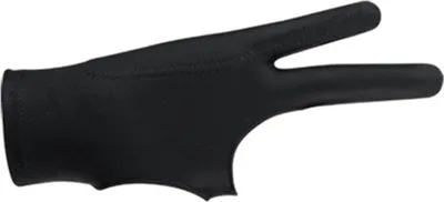 Produktbild von Tablet-Zeichenhandschuh Atmungsaktiv Verhindern Verschmieren 3 Schicht 2 Finger Malerei Handschuh für Künstler Skizzieren Schwarz S