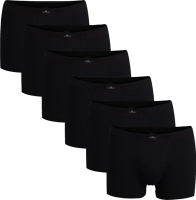 Produktbild von Götzburg Herren Pants 6er Pack - Single Jersey, Unterwäsche Set, Baumwolle Stretch Schwarz M