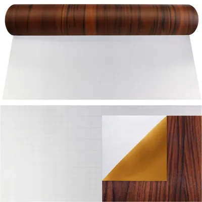 Produktbild von Möbelfolie Nussbaum Holzoptik 61x100 cm Selbstklebefolie Klebefolie Möbel PVC Folie Küchenfolie Meterware