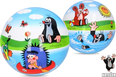 Zdjęcie produktu dla Napompowana gumowa piłka Mole o średnicy 12 cm