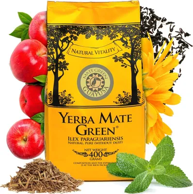Produktbild von Yerba Mate Tee Mate Green GUAYUSA 400g
