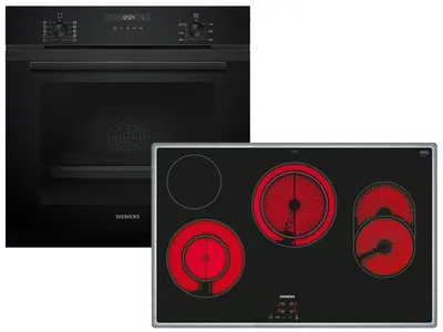 Produktbild von Siemens EQ524K3BZ, Keramik, 4 Zone(n), Glaskeramik, Schwarz, Berührung, 79,5 cm