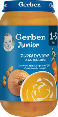 Zdjęcie produktu dla Gerber Zupka Dyniowa z nutą kokosa 250g