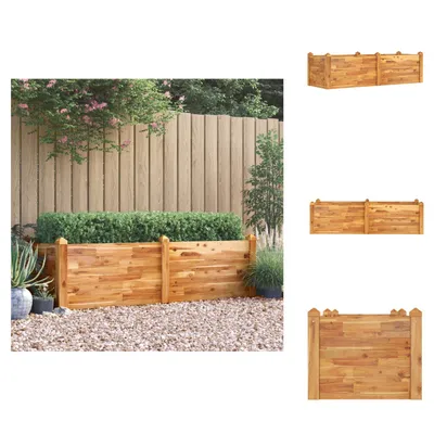 Image de vidaXL Lit surélevé 160x60x44 cm Bois massif Acacia - Pots de fleurs & Jardinières