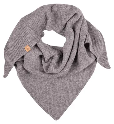 Image de Serviette triangulaire, 120 x 80 cm, gris chiné.