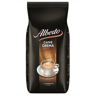 Zdjęcie produktu dla Alberto Caffe Crema całe ziarna aksamitnie drobno palona mieszanka 1000g