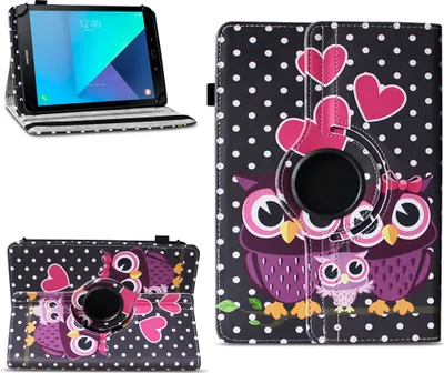 Produktbild von Tablet Hülle Samsung Galaxy Tab S3 9.7 Tasche Schutzhülle Case Cover 360 DrehbarFarben:Motiv 4