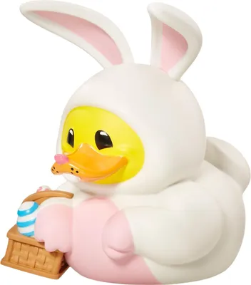 Produktbild von Numskull - "TUBBZ" Osterhase-Gummiente CD1342 (Einheitsgröße) (Weiß/Pink)