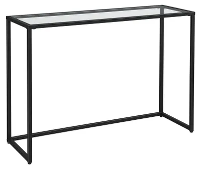 Zdjęcie produktu dla Nowoczesna Konsola do Przedpokoju Salonu 100x20 cm Czarna VASAGLE Loft