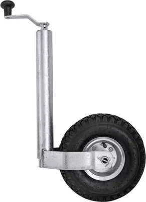 Produktbild von KNOTT Stützrad 150 kg, 48 mm, Höhe 500-720 mm, Luftreifen 260x85 mit Stahlfelge, Rangierhilfe an der Deichsel, für Anhänger und Wohnwagen