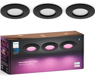 Obrázok produktu pre Philips 8720169264793, Bluetooth/Zigbee, Čierna, Multi, 2000 K, 6500 K, 105°