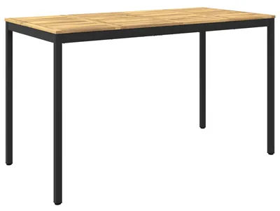 Immagine prodotto di Tavolo da giardino NAARDEN, bianco e nero, 180 x 88,5 x 105 cm