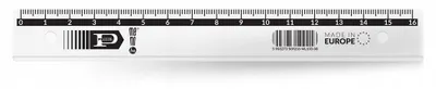Produktbild von Pratel Lineal 16 cm transparent Schul-Lineal