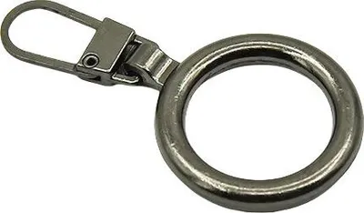 Produktbild von INF 5 Stück Metall-Reißverschluss-Schieber, Ersatz-Reißverschlusszieher für Taschen, Gepäck, Kleidung Grau