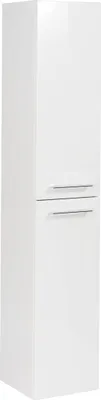 Zdjęcie produktu dla FACKELMANN szafka wysoka B.PERFEKT / Szafka łazienkowa z systemem cichego domykania / Wymiary (szer. x wys. x gł.): ok. 30 x 159 x 32 cm / Wysokiej jakości szafka wysoka do łazienki / Korpus: biały / Front: biały / Szerokość: 30 cm