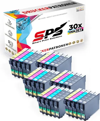 Produktbild von 30x Tinten T0711 T0712 T0713 T0714 Multipack kompatibel für Epson Stylus SX600FW